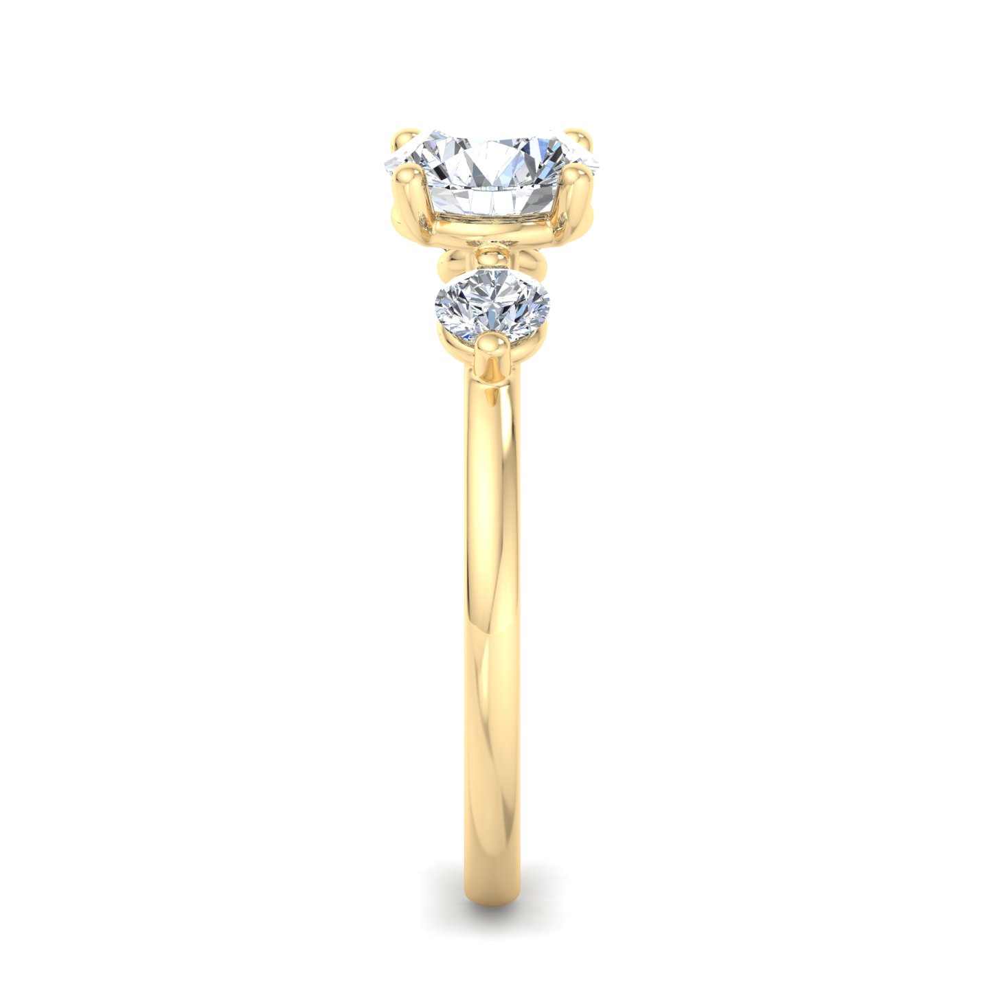 Rosie 3 Stone Engagement Ring